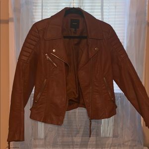 Faux Leather Jacket (Size Small)